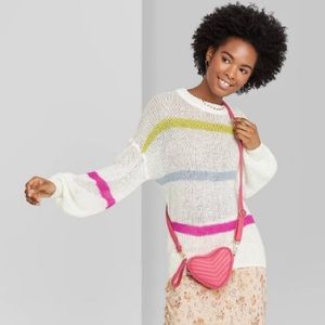 Oversized Striped Pullover Sweater